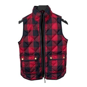 J.Crew Plaid Puffer Vest